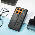 Klapkové puzdro pre Motorola Moto G15 / Motorola Moto G15 Power, Butterfly, čierne