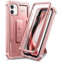 Obrnené puzdro pre iPhone 11, Dexnor Full Body, ružové rose gold
