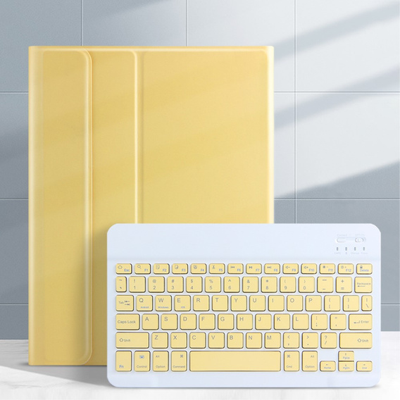 Puzdro + klávesnica iPad 10.2 2019 / 2020 / 2021, žlté