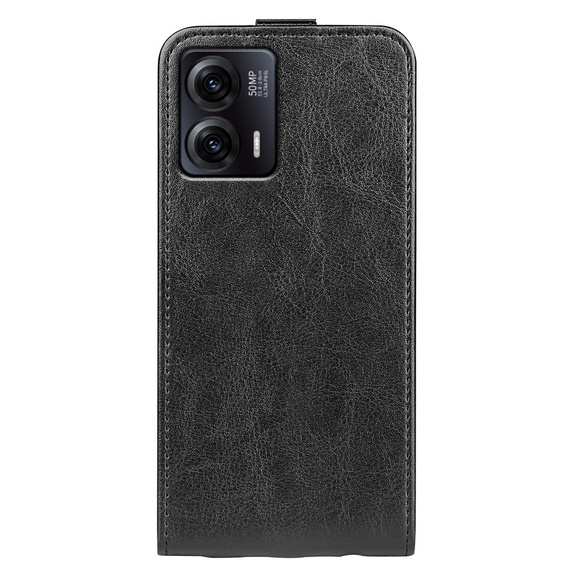 Klapkové puzdro pre Motorola Moto G73 5G, Flip, čierne