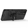 Obal na mobil pre Realme GT Explorer Master, Kickstand Ring, čierne