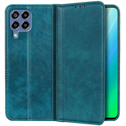 Obal na mobil pre Samsung Galaxy M33 5G, Wallet Litchi Leather, zelený