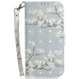Klapkové puzdro pre Motorola Edge 50 Pro 5G, Wallet, Magnolia Flowers sivé