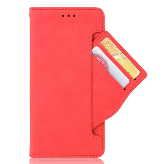 Klapkové puzdro pre Oppo A57s, Card Slot, červené