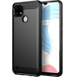 Obal na mobil pre Realme C21Y / C25Y, Carbon, čierne