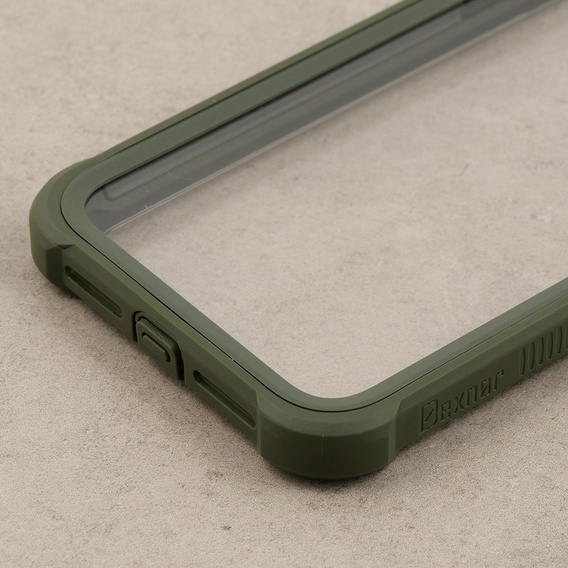 Obal na mobil pre iPhone 11, Dexnor Full Body Rugged, transparentné / zelené