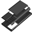 Obal na mobil pre Samsung Galaxy S21 Ultra, Sliding Card Holder, čierne