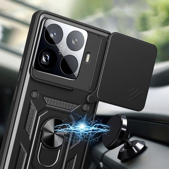 Pancierované puzdro CamShield Slide s krytom fotoaparátu a krúžkom pre Xiaomi 15T Pro
