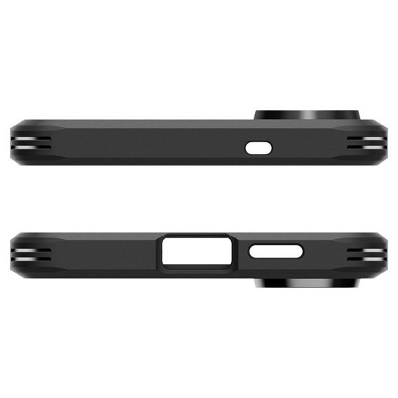 Puzdro Spigen pre Samsung Galaxy S25 Edge, Tough Armor Mag MagSafe, čierne + tvrdené sklo 9H
