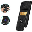 Obrnené puzdro pre Motorola Edge 30 Neo 5G, Camera Slide Card Slot, čierne