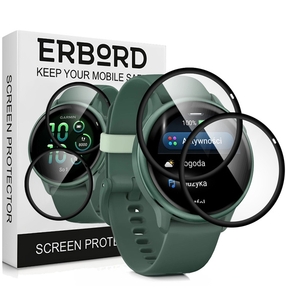 2x hybridné sklo ERBORD pre Garmin Vivoactive 6
