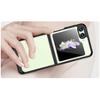 Obal na mobil pre Samsung Galaxy Z Flip 5 5G, Fusion Hybrid, transparentné / čierne