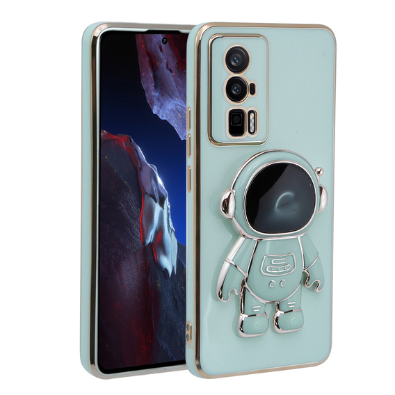Obal na mobil pre Xiaomi Poco F5 Pro, Astronaut, zelený