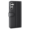 Flipové puzdro pre Samsung Galaxy A35 5G, Split Leather, čierne