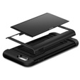 Obal na mobil pre iPhone 7/8/SE 2020/SE 2022, Sliding Card Holder, čierne