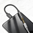 Audio adaptér USB-C na mini jack 3,5 mm pre smartfóny s portom USB-C bez konektora AUX