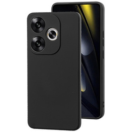 Obal na mobil pre Xiaomi Poco F6, Silicone Lite, čierne