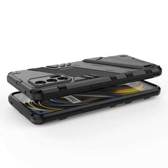 Puzdro pre Realme GT 5G, Military kickstand, modré