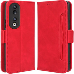 Klapkové puzdro pre Honor 90, Card Slot, červené