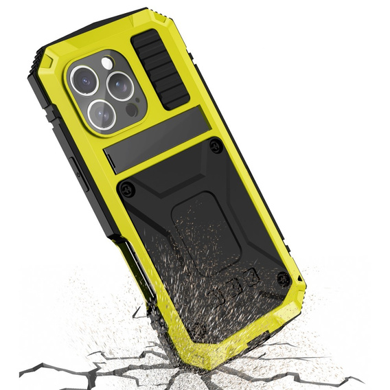 Obrnené puzdro pre iPhone 16 Pro, R-JUST, žlté