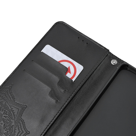 Klapkové puzdro pre Oppo A79 5G, Mandala, čierne