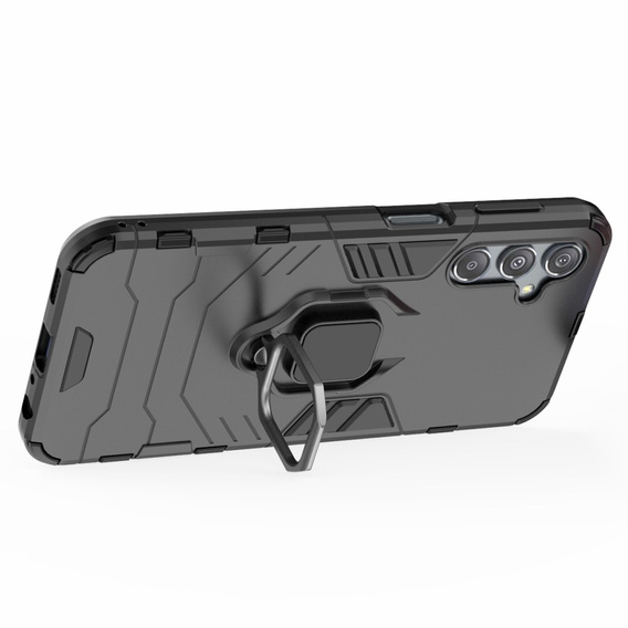 Obal na mobil pre Samsung Galaxy M34, Kickstand Ring, čierne