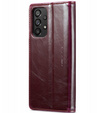 CASEME flipové puzdro pre Samsung Galaxy A53 5G, Waxy Textured, bordové
