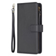 Klapkové puzdro pre Samsung Galaxy A25 5G, Wallet Zipper Pocket, čierne