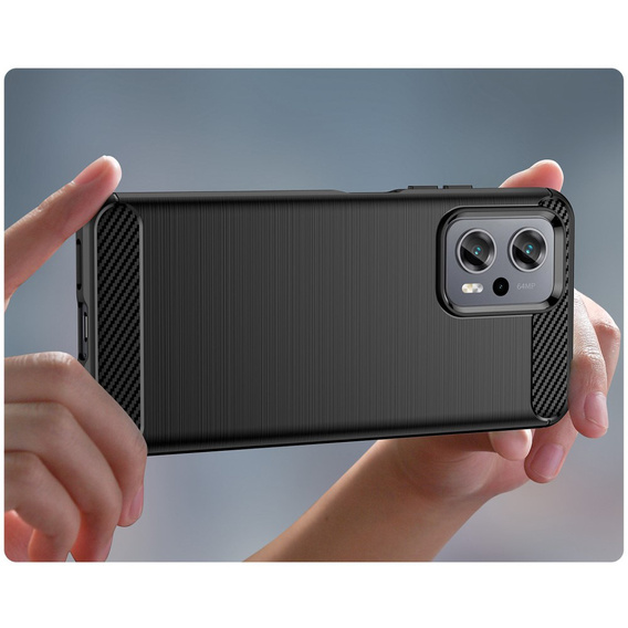 Obal na mobil pre Xiaomi Poco X4 GT 5G, Carbon, čierne