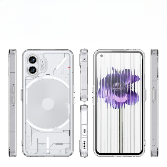 Obal na mobil pre Nothing Phone 2, Fusion Hybrid, priehľadné