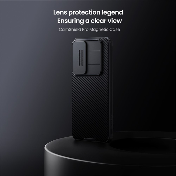 Puzdro Nillkin pre Samsung Galaxy S25 FE, CamShield Pro MagSafe, čierne