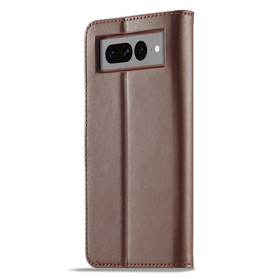 Klapkové puzdro pre Google Pixel 7 Pro 5G, LC.IMEEKE, hnedé