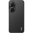 IMAK Obal na mobil pre Asus Zenfone 9 5G / 10 5G, Ruiyi Series Case Carbon, čierne