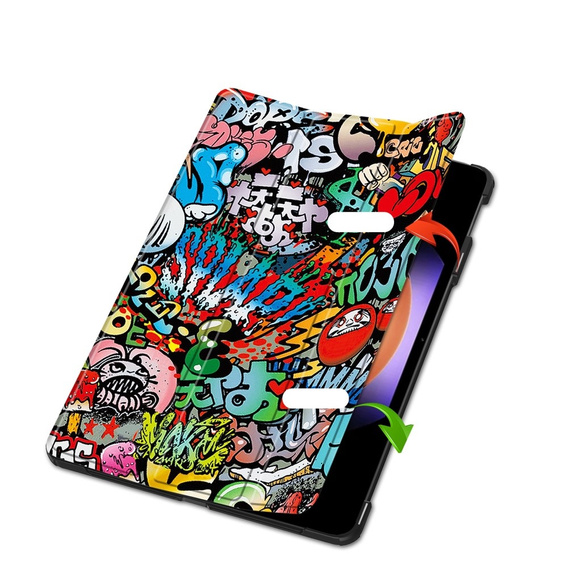 Puzdro pre Xiaomi Pad 6S Pro 12.4, Smartcase, graffiti