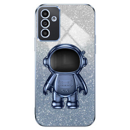 Puzdro pre Samsung Galaxy A15 4G / 5G, Glitter Astronaut, modré