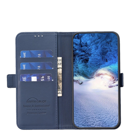 Klapkové puzdro pre Xiaomi Redmi Note 13 5G, BINFEN Wallet, modré