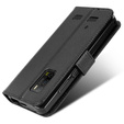 Klapkové puzdro pre Ulefone Armor X10 / X10 Pro, Wallet Smart Magnet Case, čierne