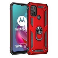 Pancierované obal na mobil pre Motorola Moto G10/G30, Nox Case Ring, červené