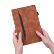 Puzdro pre Samsung Galaxy Tab S6 Lite, Classic, s priestorom pre stylus, hnedé