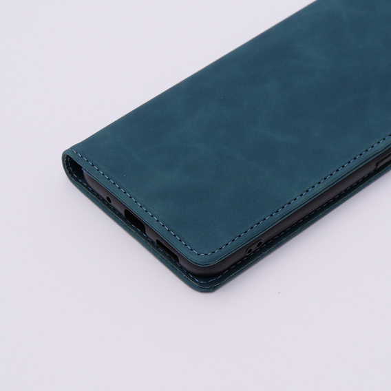 Puzdro pre Xiaomi Redmi 12C, ERBORD Vintage, peňaženka s chlopňou, modré