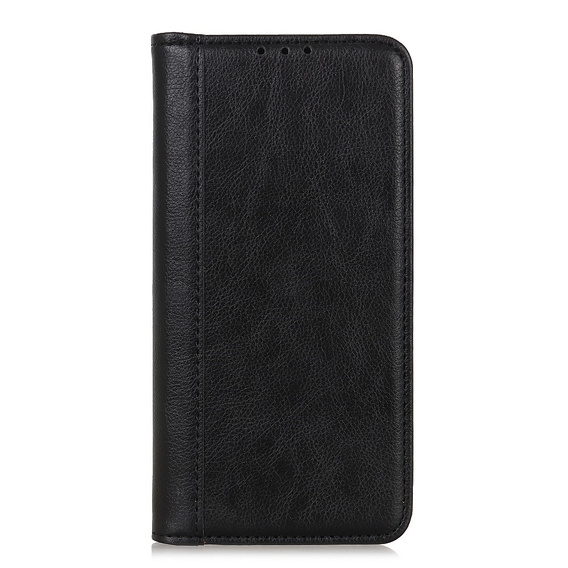 Obal na mobil pre Motorola Moto G84 5G, Wallet Litchi Leather, čierne