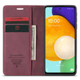 CASEME puzdro pre Samsung Galaxy A53 5G, Leather Wallet Case, červené