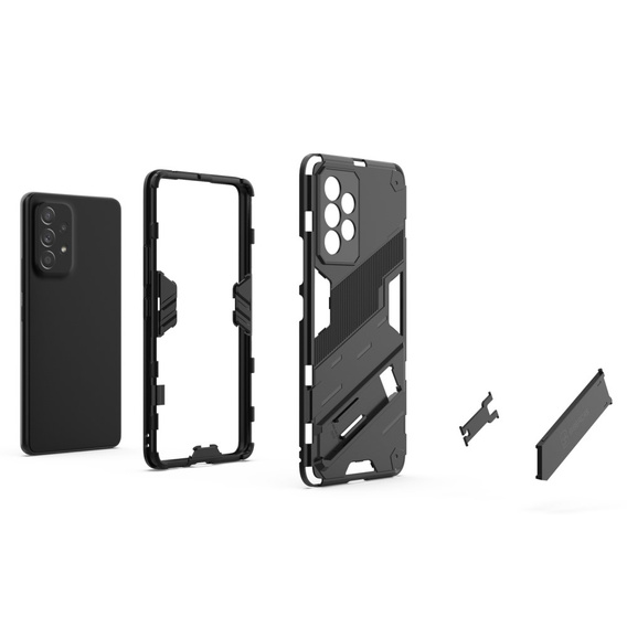 Puzdro pre Samsung Galaxy A53 5G, Military kickstand, modré