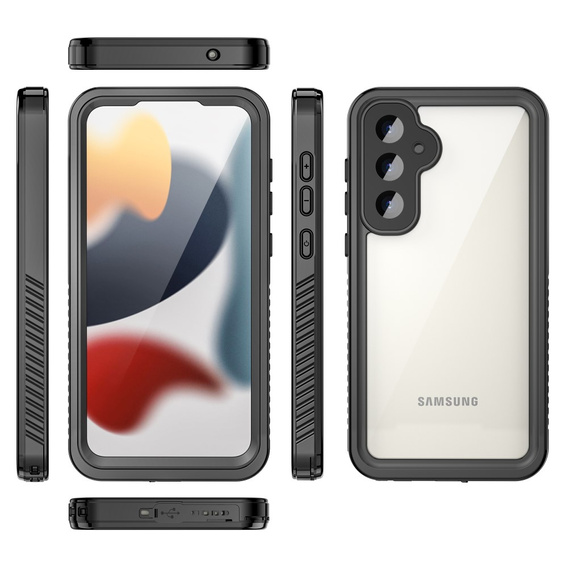 Vodotesné puzdro IP68 pre Samsung Galaxy S23 FE, Redpepper, čierne