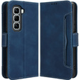 Klapkové puzdro pre Infinix Hot 50 Pro+ 4G, Card Slot, tmavomodré