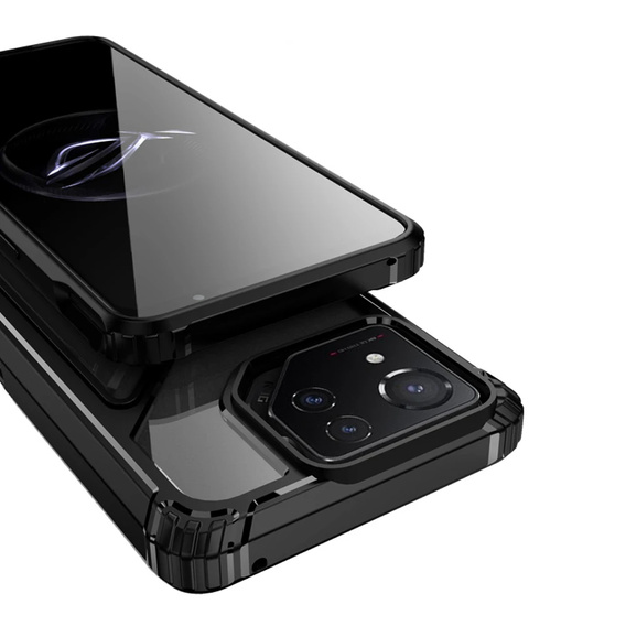 Puzdro pre ASUS ROG Phone 8 Pro, Armor Kickstand, so stojanom, čierne