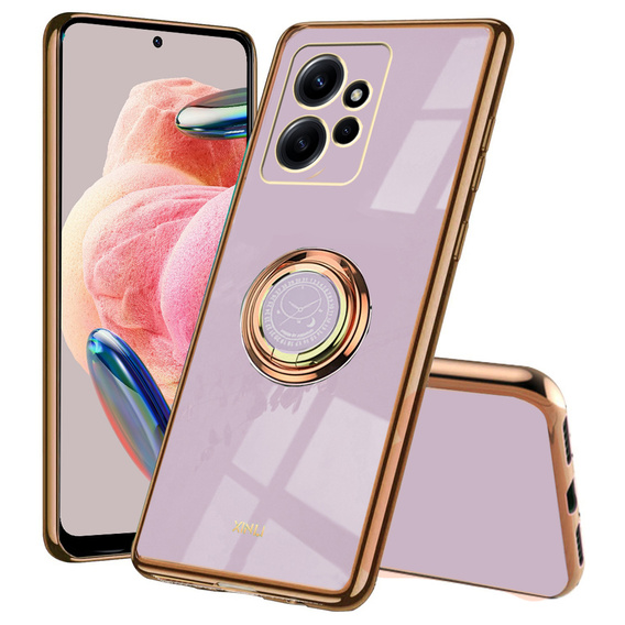 Obal na mobil pre Xiaomi Redmi Note 12 4G, Electro Ring, fialové