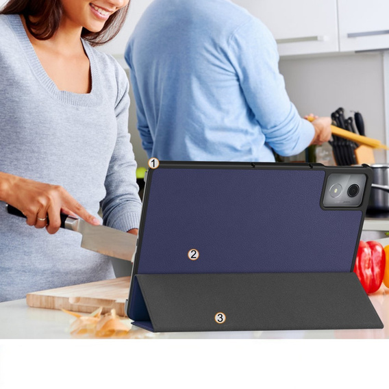 Puzdro pre Lenovo Tab K11 Plus, Smartcase, tmavomodré