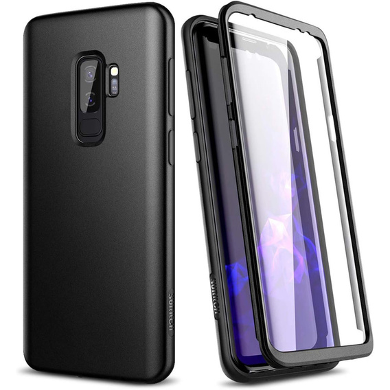 Obal na mobil pre Samsung Galaxy S9+ Plus, Suritch Full Body, čierne