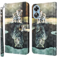 Klapkové puzdro pre Oppo A17, Wallet, Cat & Tiger